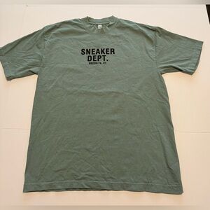 New Los Angels Apparel Green SNEAKER DEPT. Brooklyn NY. T-Shirt, Size Large